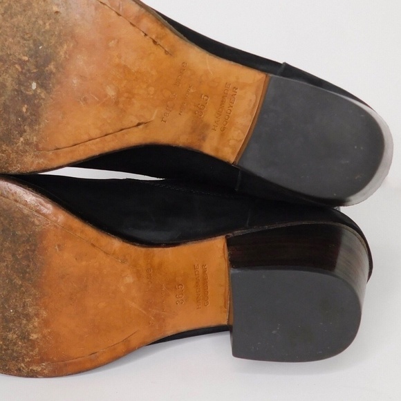 RAG & BONE Mercer Black Leather Ankle Boots Booties Whipstitch Knotted 36.5 - Picture 8 of 8